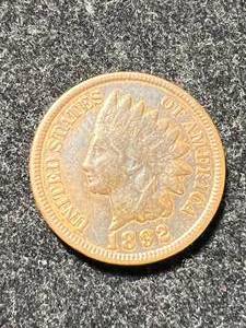 1892 US INDIAN HEAD CENT VF35