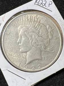 1922 US PEACE SILVER DOLLAR