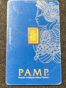 1 GRAM .999 PURE GOLD PAMP BAR