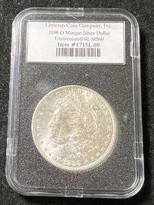 1898-O US MORGAN SILVER DOLLAR SLABBED MS60