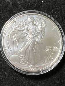 2022 AMERICAN SILVER EAGLE 1 TROY OZ .999 FINE SILVER IN AIRTITE