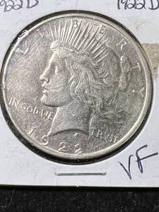 1922-D US PEACE SILVER DOLLAR