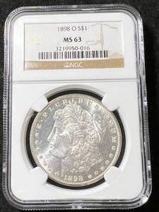 1898-O US MORGAN SILVER DOLLAR NGC MS63