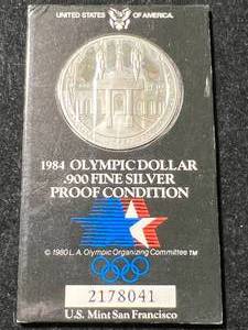 1984 US OLYMPIC SILVER DOLLAR BU