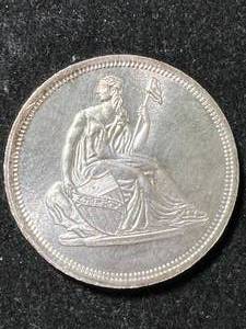 1 TROY OZ .999 FINE SILVER SEATED LIBERTY ROUND