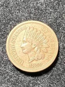 1859 US INDIAN HEAD CENT XF40