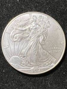 2014 AMERICAN SILVER EAGLE 1 TROY OZ .999 FINE SILVER