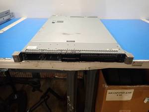 lot 89 image: HP&nbspProLiant DL360 Gen9 Server  RAID Card&nbspP440ar  NIC&nbspBroadcom NetXtreme Gigabit Ethernet  CPU&nbspINTEL XEON E5-2620 V4 2.1 Ghz  16GB DDR4 RAM  NO HDs  Includes CAB-AC power cable 
