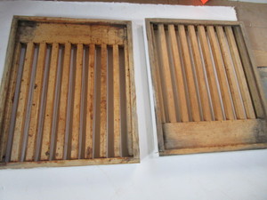 Pair Slatted Bottom Boards