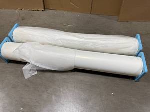 lot 27 image: Banner Material, Glossy White,  Lot of 2