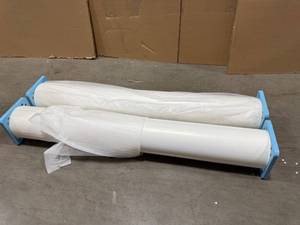 lot 28 image: Banner Material, Glossy White,  Lot of 2