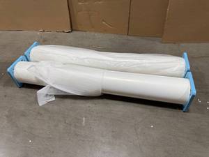 lot 29 image: Banner Material, Glossy White,  Lot of 2