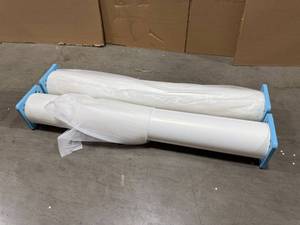 lot 30 image: Banner Material, Glossy White,  Lot of 2