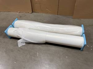 lot 31 image: Banner Material, Glossy White,  Lot of 2