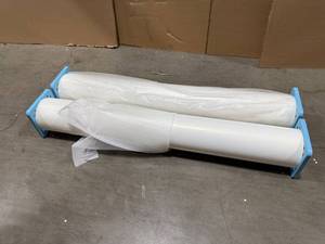 lot 32 image: Banner Material, Glossy White,  Lot of 2