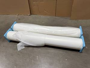 lot 39 image: Banner Material, Glossy White,  Lot of 2