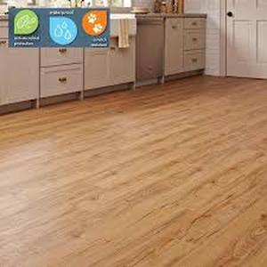 lot 10 image: 7 Boxes of Lifeproof Essential Oak 22 MIL x 7.1 in. W x 48 in. L Click Lock Waterproof Luxury Vinyl Plank Flooring (18.7 sqftCase)   Customer Returns See Pictures