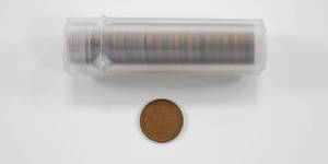 lot 22 image: 1919 Roll of Wheat Pennies 50x