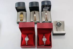 lot 13 image: Boxed Quartz Watches Lot of 6 Untested