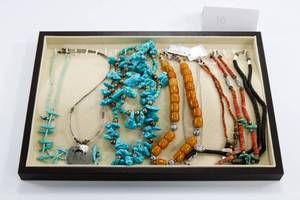 lot 10 image: Costume Jewelry Lot of 8 Necklaces