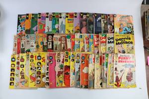 lot 42 image: Comic Books Random Lot of 53 - Whitman, Denise The Menace, Harvey