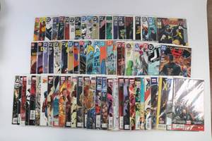 lot 46 image: Modern DC and Marvel Comic Book Lot of 68 - Batman, Xmen