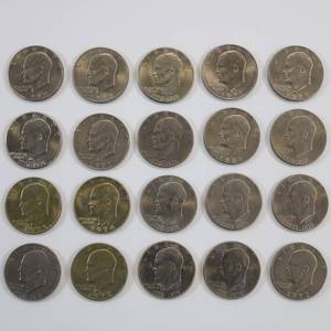 lot 53 image: Eisenhower Dollar Coin Lot of 20