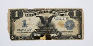 lot 65 image: US One Dollar Silver Certificate