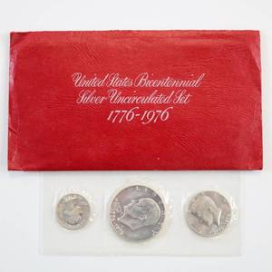 lot 62 image: US Bicentennial Silver Uncirculated Set