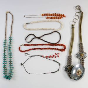 lot 76 image: Costume Jewelry Necklace Lot of 8
