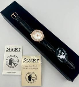 lot 127 image: Stauer Ladies Wristwatch Quartz MIB w Tag New Battery Runs 38mm Case