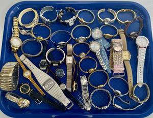 lot 166 image: Ladies Wristwatch Lot Vintage & Modern Parts Repair Untested As Is