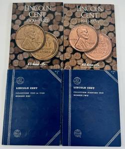 lot 178 image: Lincoln Cent Books Lot of 4