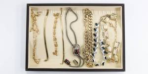 lot 139 image: Costume Jewelry Necklace and Bracelet Lot of 8