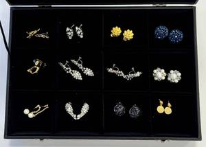 lot 234 image: Costume Jewelry Earrings Vintage & Modern Clip On Screwback Pierced