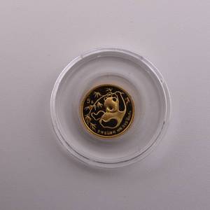 lot 283 image: 1985 Chinese Gold Coin - 120 of an Oz - .999 Fine Gold