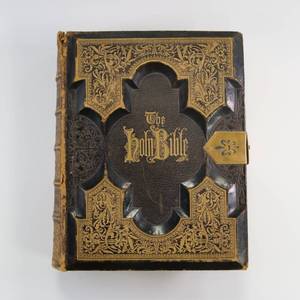 lot 274 image: 1876 Holmans Edition Holy Bible