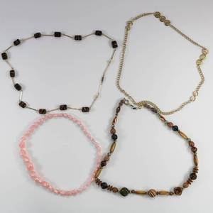lot 268 image: Costume Jewelry Necklace Lot of 4
