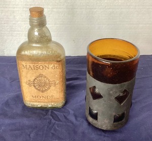lot 6 image: Pair of Vintage Glass Vessels