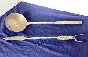 lot 58 image: Pair of Antique Hearth Utensils #2