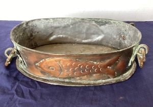 lot 63 image: Vintage Copper Fish Kettle