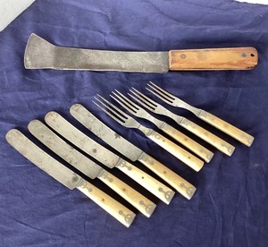 lot 79 image: Group of Antique Utensils