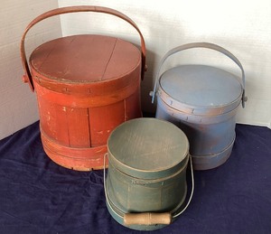 lot 133 image: Trio of Vintage Firkins