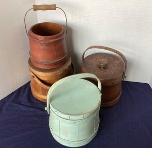 lot 134 image: Group of 4 Vintage Firkins