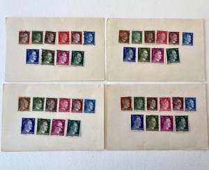 lot 105 image: Adolf Hitler Stamps ( 4 Sets of 10 )