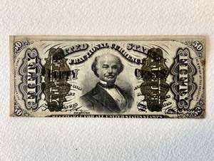 lot 93 image: Fractional 50 Cents Currency