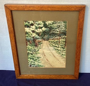 lot 151 image: Northwoods Watercolor Painting