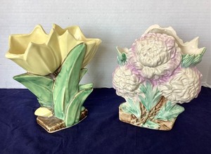 lot 158 image: Pair of McCoy Vases