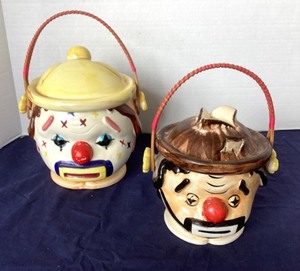 lot 240 image: Pair of Vintage Lipper & Mann Cookie jars
