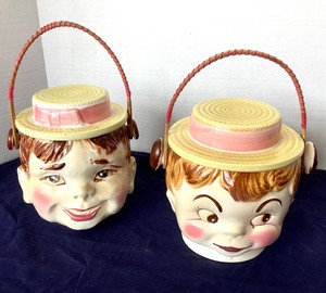 lot 247 image: Pair of Grantcrest Cookie Jars